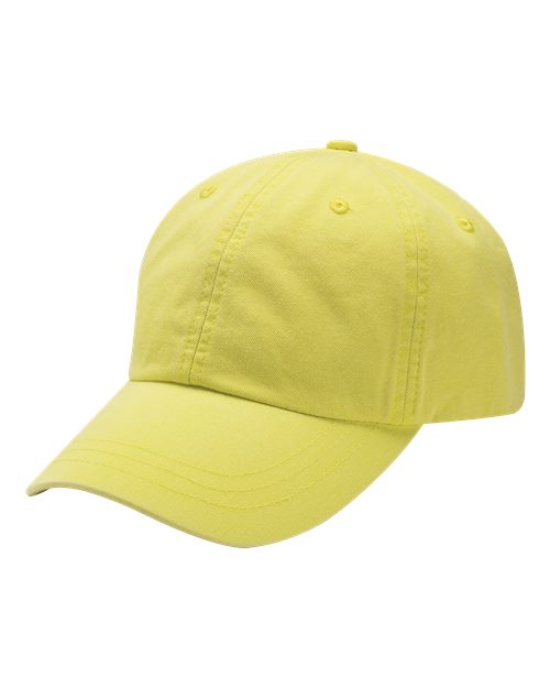 Optimum Pigment-Dyed Dad Hat - Neon Yellow