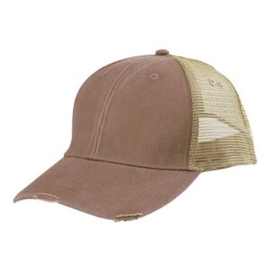 Ollie Distressed Cap - Mississippi Mud/ Tan