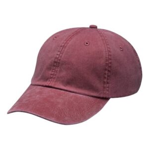 Optimum Pigment-Dyed Dad Hat - Burgundy