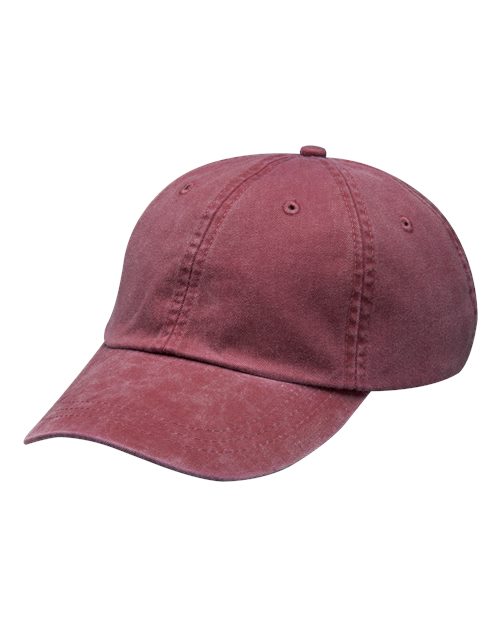 Optimum Pigment-Dyed Dad Hat - Burgundy
