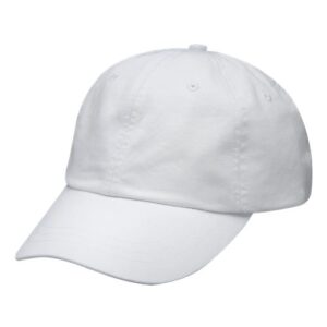 Optimum Pigment-Dyed Dad Hat - White