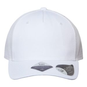 Sustainable Five-Panel Trucker Cap - White/ White