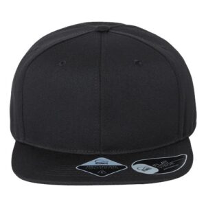 Sustainable Flat Bill Cap - Black
