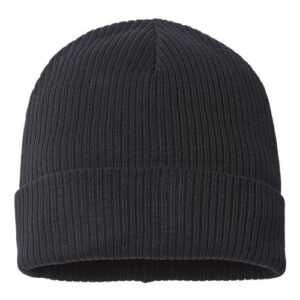 Sustainable Cuffed Beanie - Black