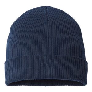 Sustainable Cuffed Beanie - Navy