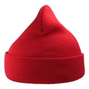 Sustainable 12" Knit Beanie - Red