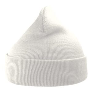 Sustainable 12" Knit Beanie - White