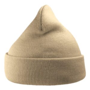 Sustainable 12" Knit Beanie - Beige