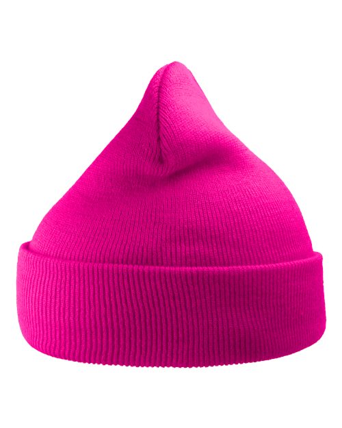 Sustainable 12" Knit Beanie - Fuchsia Pink