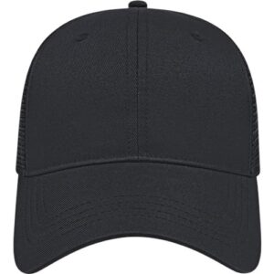 X-tra Value Polyester Trucker Cap - Black/ Black