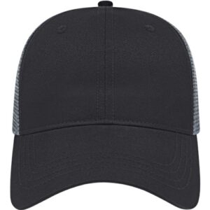 X-tra Value Polyester Trucker Cap - Black/ Charcoal