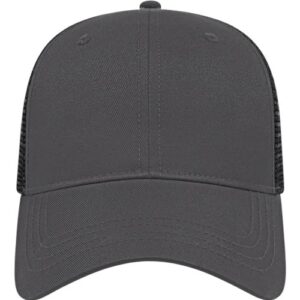 X-tra Value Polyester Trucker Cap - Charcoal/ Black