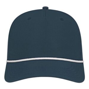 Athletic Rope Cap - Dark Blue/ White