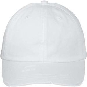Classic Pigment Distressed Cap - White