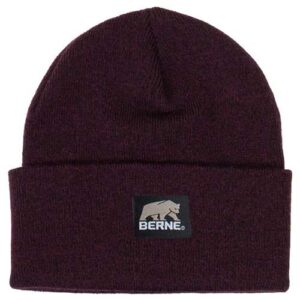 Heritage Knit Cuff Beanie - Maroon/ Black