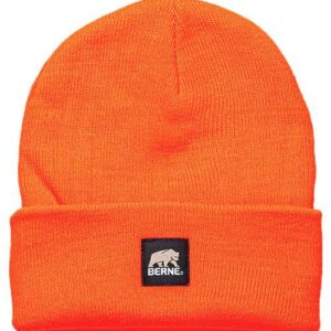 Heritage Knit Cuff Beanie - Orange