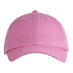 Youth Classic Brushed Twill Cap - Pink