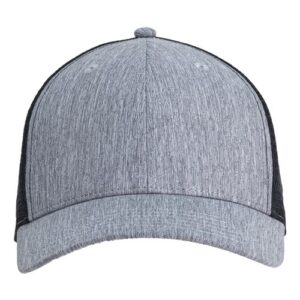 Women's Ponytail Cap - Light Grey/ Black