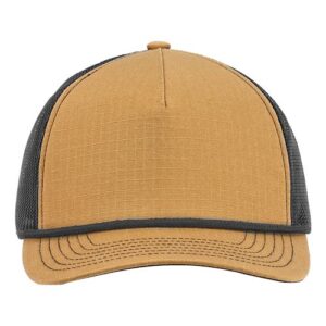 Lariat Ripstop Trucker Cap - Old Gold/ Black Rope