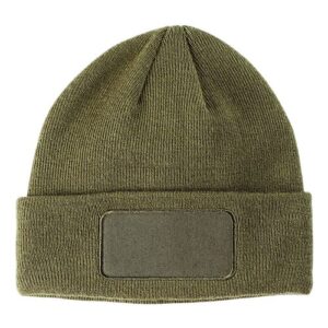 Patch Beanie - Olive