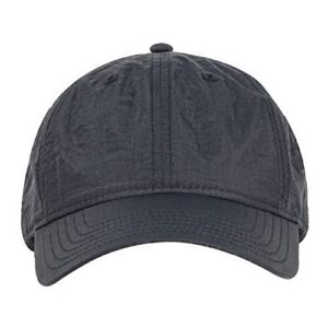 Crinkle Nylon Cap - Black