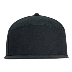Hybrid Flat Bill Cap - Black