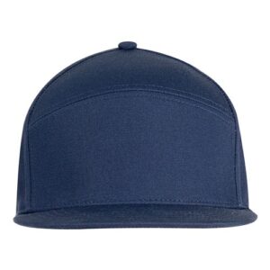 Hybrid Flat Bill Cap - Navy