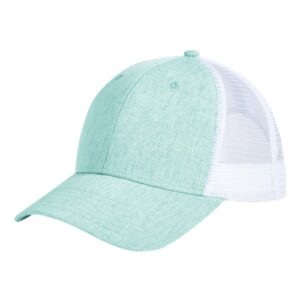 Sport Trucker Cap - Heather Seafoam/ White