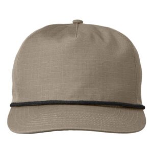 Lariat Ripstop Cap - Khaki/ Black Rope