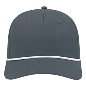 Athletic Rope Cap - Charcoal/ White