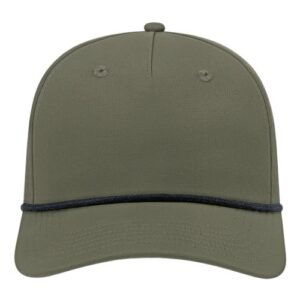 Athletic Rope Cap - Olive Green/ Black