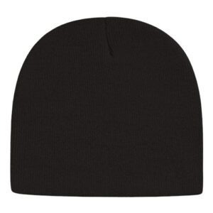 USA-Made 8 1/2" Beanie - Black