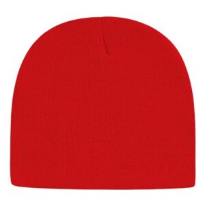 USA-Made 8 1/2" Beanie - True Red