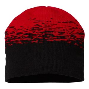 USA-Made Static Beanie - Black/ True Red