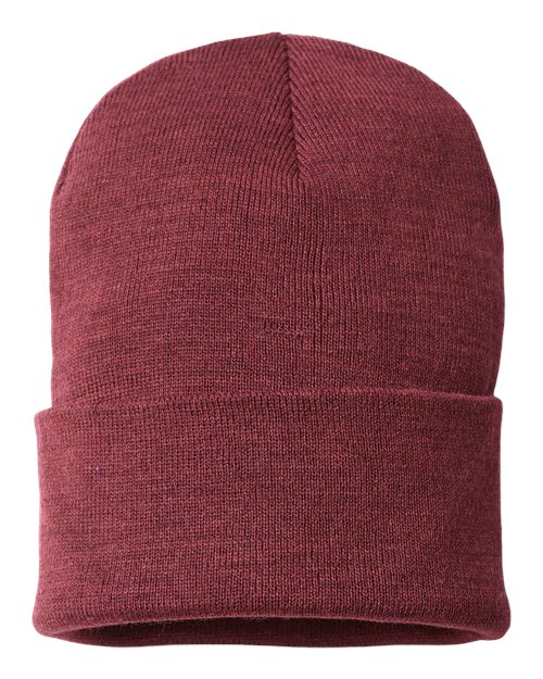 Sustainable Beanie - Burgundy Melange
