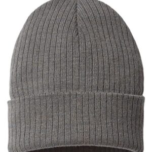 Sustainable Rib Cuffed Beanie - Dark Grey