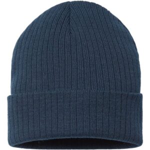 Sustainable Rib Cuffed Beanie - Navy