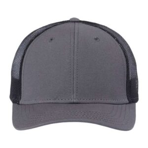 Sustainable Recy Three Trucker Cap - Dark Grey/ Black