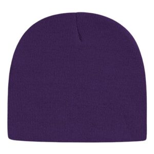 USA-Made 8 1/2" Beanie - Purple