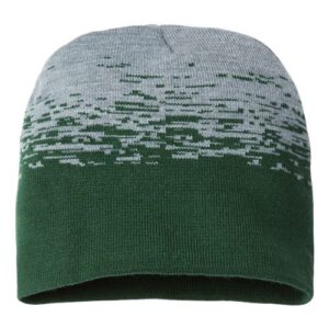 USA-Made Static Beanie - Forest Green/ Heather